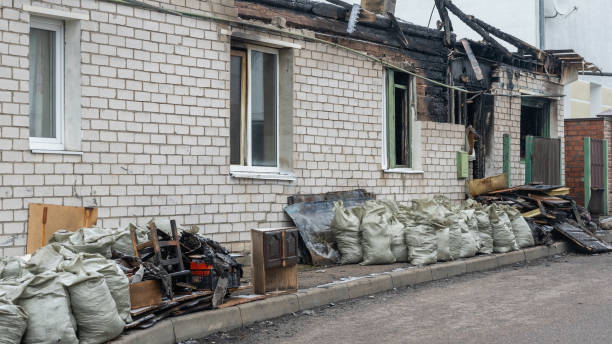 Professional Fire Damage Removal technician working in Bellevue, KY